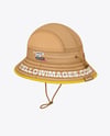 Ripstop Bucket Hat Mockup - Back Half Side View