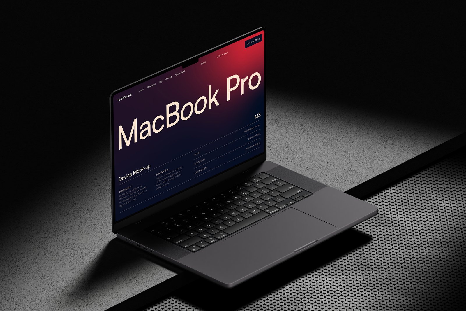 MacBook Pro M3 Mockup