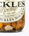 Glass Jar with Chanterelles Mockup