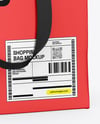 Paper Shopping Bag Mockup – Half Side View