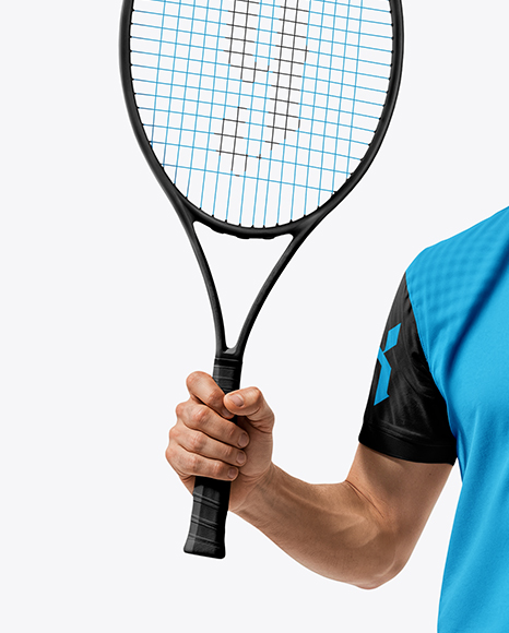Man Wearing Tennis Uniform Mockup