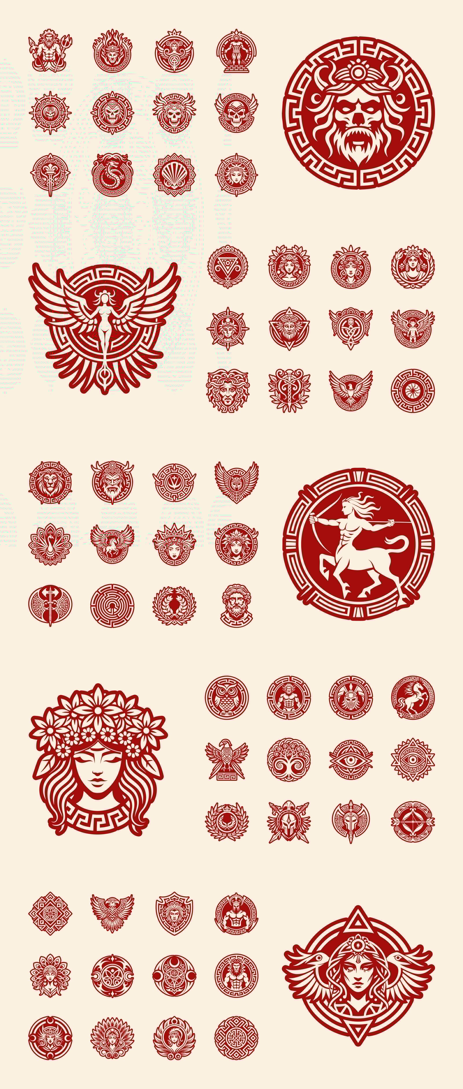Greek God Symbols Set