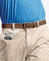Man Wearing Golf Shirt and Chinos Mockup