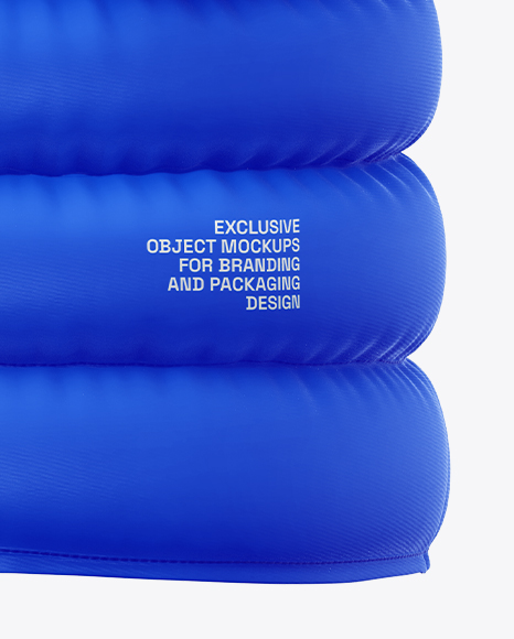 Matte Down Vest Mockup – Back View