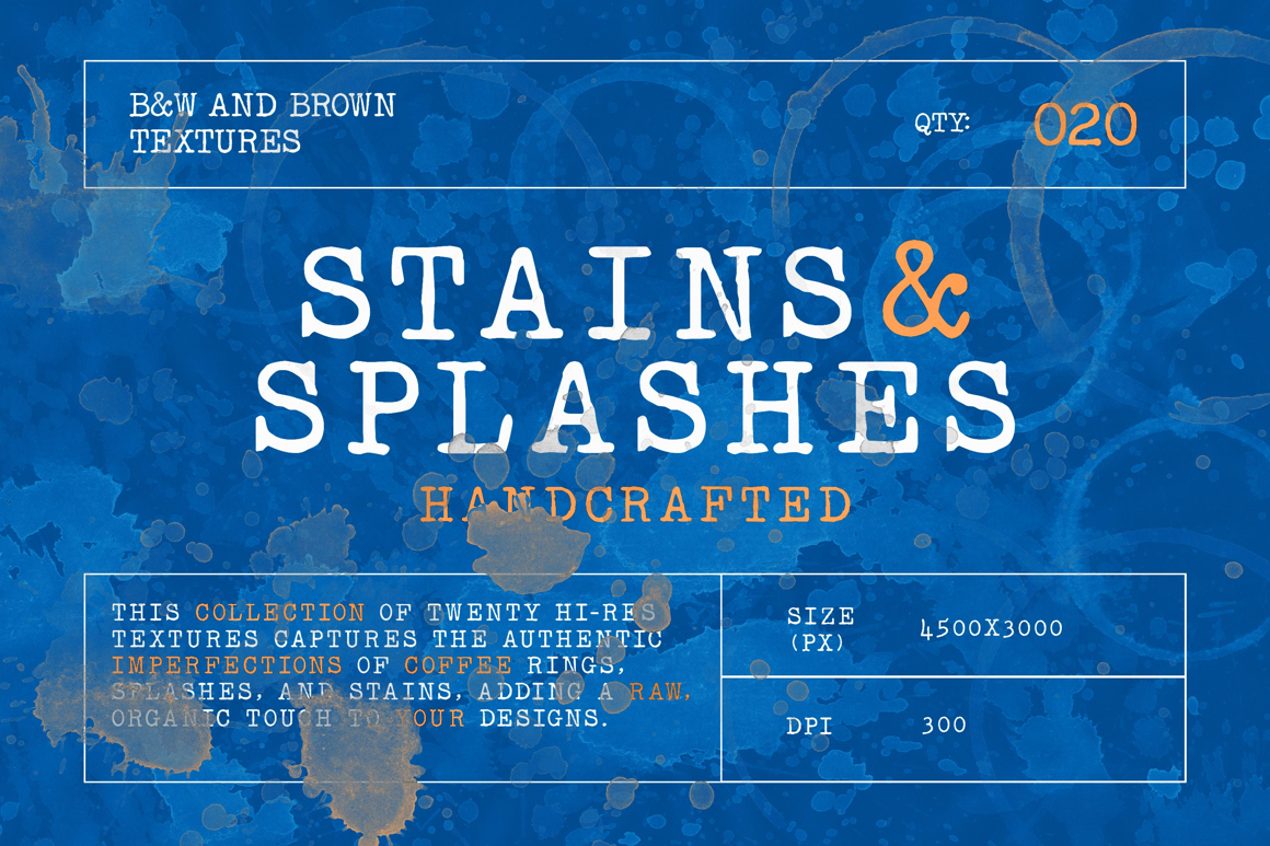 Stains &amp; Splashes Handcrafted Textures