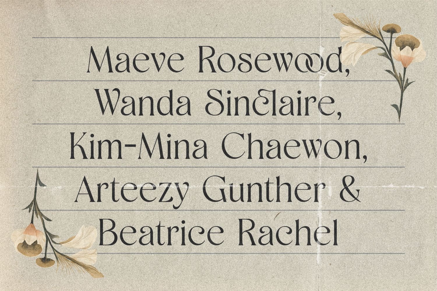 Shaena - Beautiful Serif