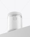 Clear Jar With Powder Mockup