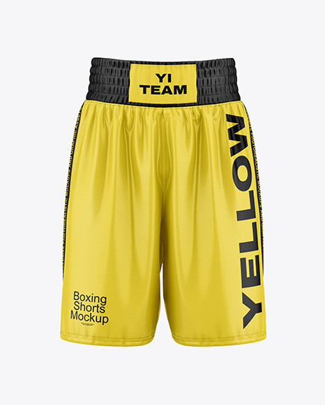 Boxing Shorts Mockup - Front View