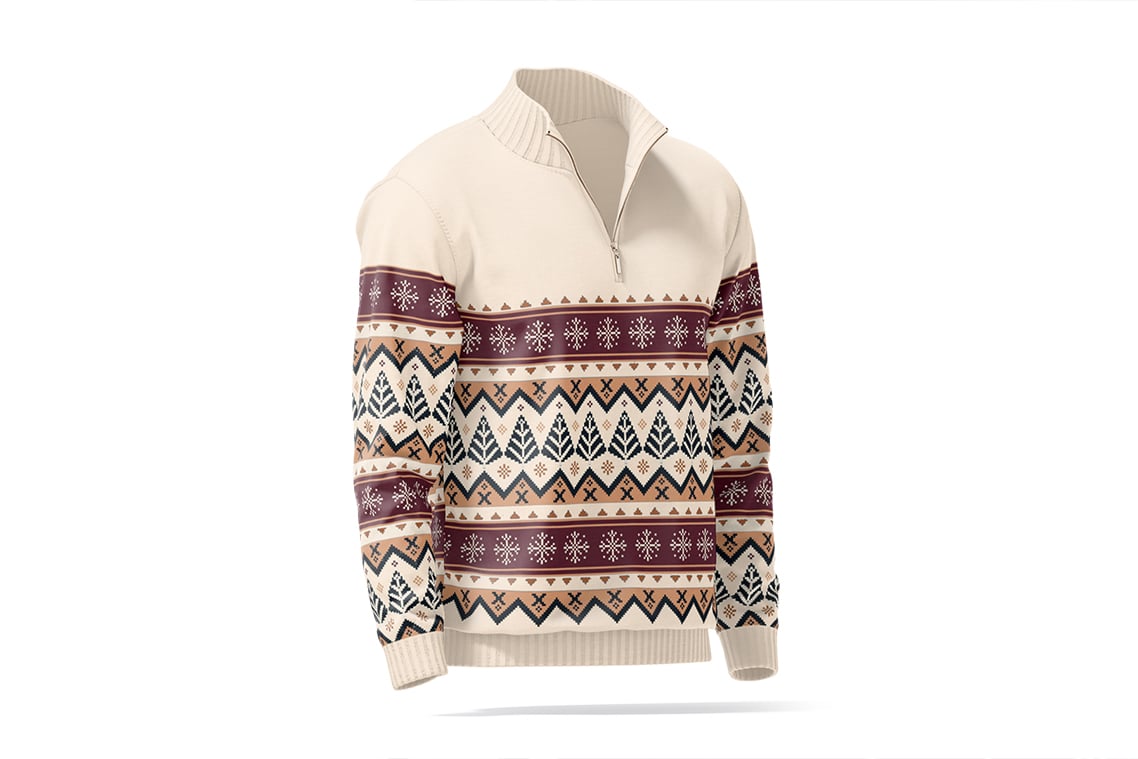 Quarter Zip Sweater Mockups Set