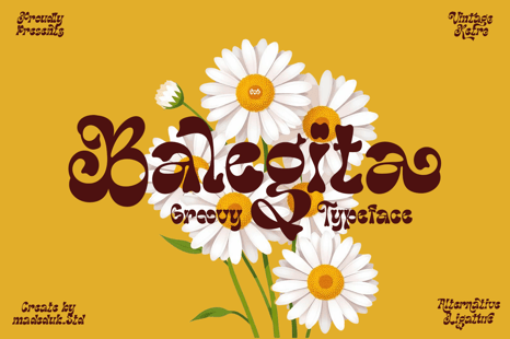 Balegita Groovy Typeface - Fonts