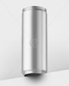 Textured Aluminium Drink Can Mockup