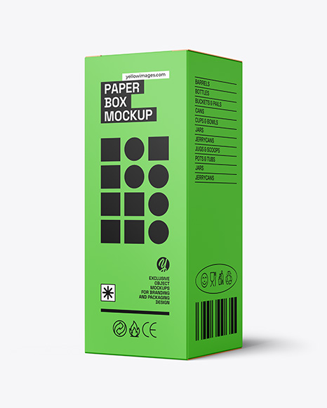 Paper Box Mockup