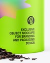 Paper Tube with Tea Mockup