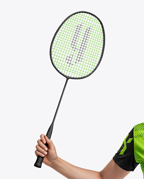 Woman Wearing Badminton Uniform Mockup