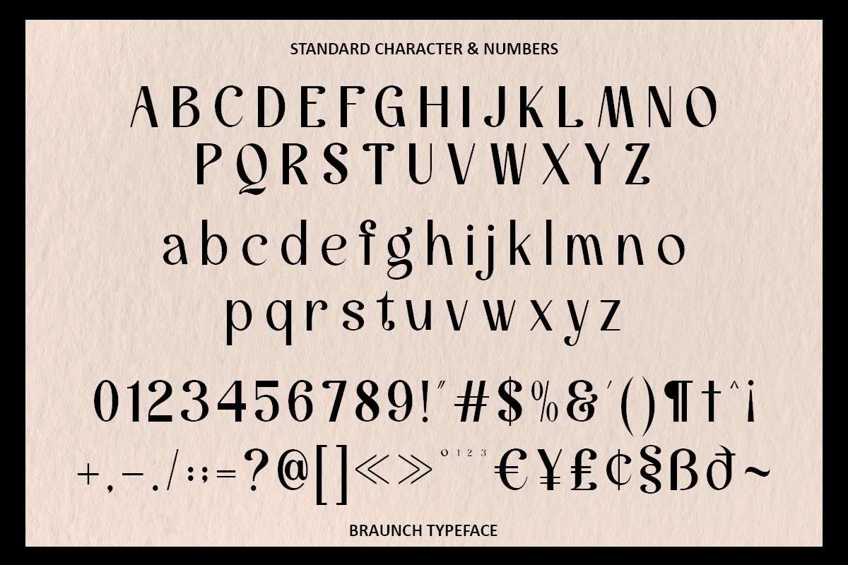 Braunch `Font