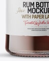 Black Rum Bottle Mockup