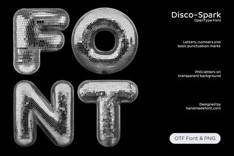 Disco-Spark Font - Creative Store
