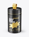 Glossy Paper Tube with Pull Tab Mockup