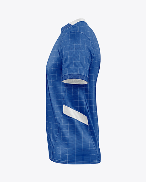 Round Collar Soccer Jersey Mockup