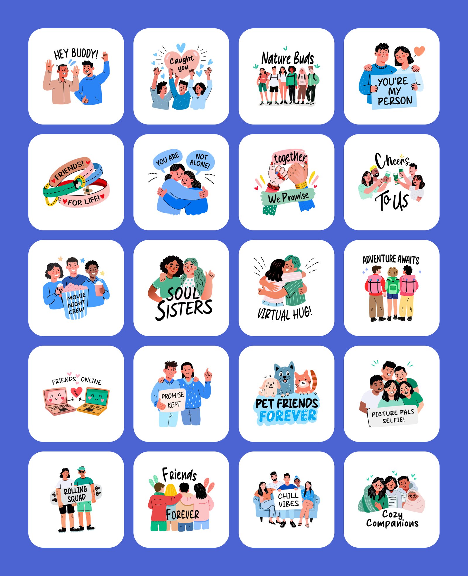Friends Stickers Pack