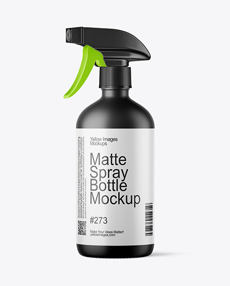 16oz Matte Spray Bottle Mockup - Car cleaner