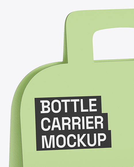 Paper Bottle Carrier Mockup