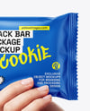 Matte Snack Pack in a Hand Mockup