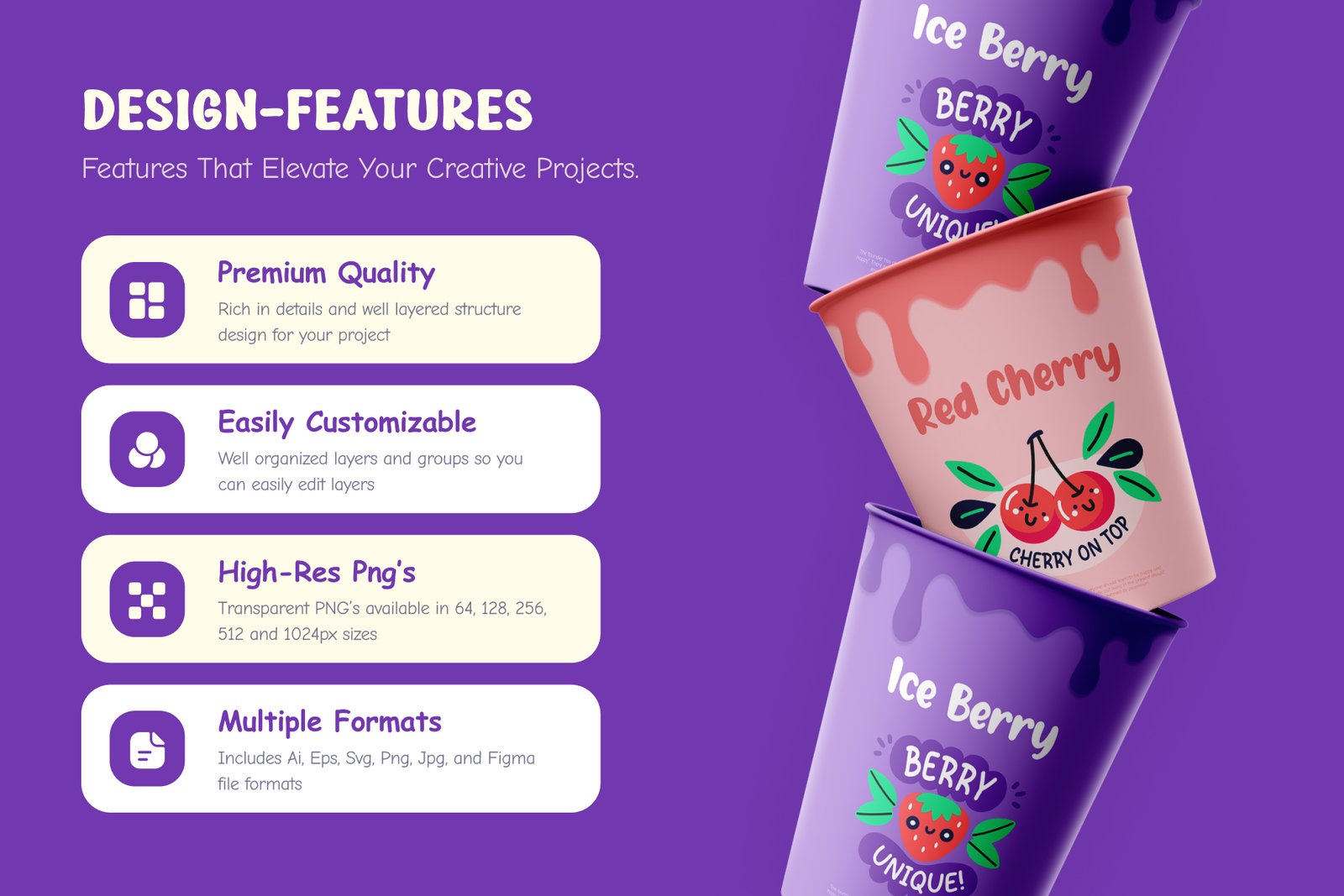 Cool Fruit Stickers Collection