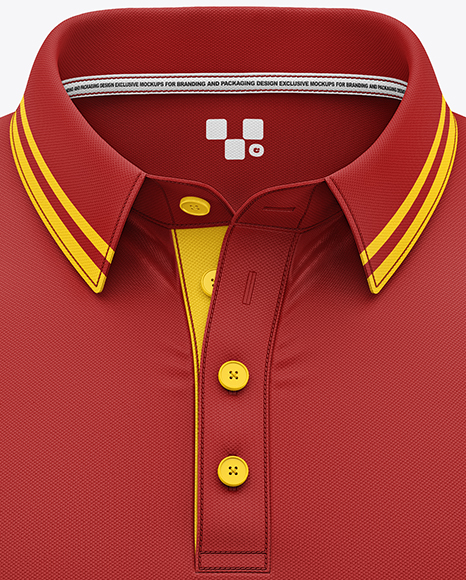 Men's Short Sleeve Polo Shirt Mockup