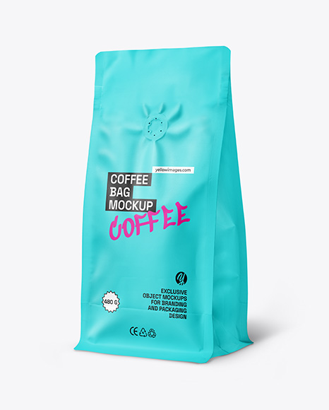 Matte Coffee Bag Mockup