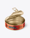 Opened Tin Can w/ Red Caviar Mockup