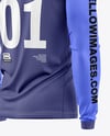 Mesh Jersey Mockup - Back Half Side View