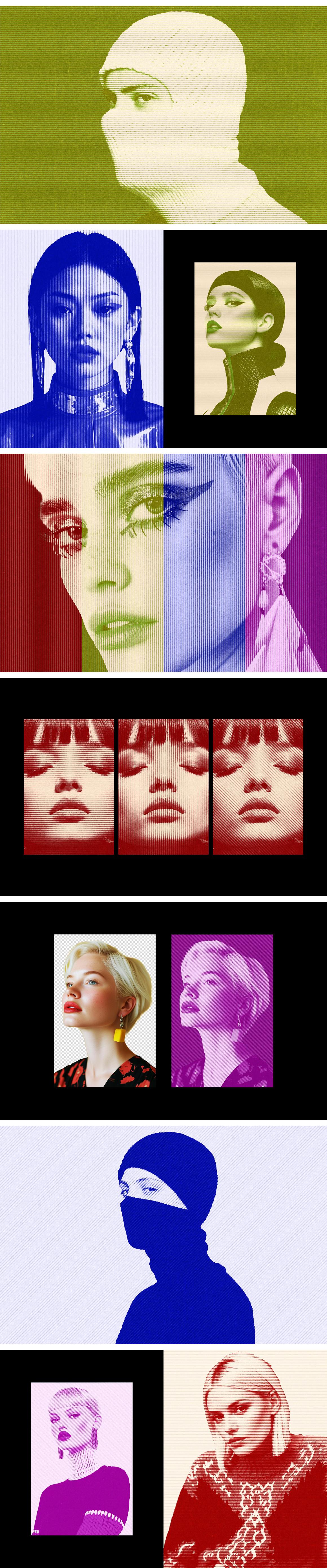 Retro Halftone Printer Effect