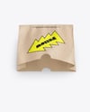 Kraft Paper Bag with French Fries Mockup