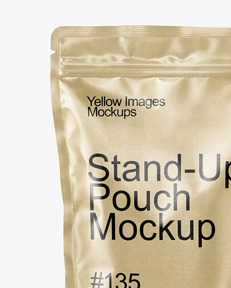 Kraft Stand-Up Pouch Mockup