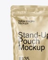 Kraft Stand-Up Pouch Mockup