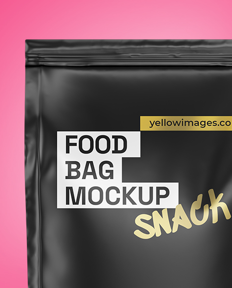 Matte Food Bag Mockup