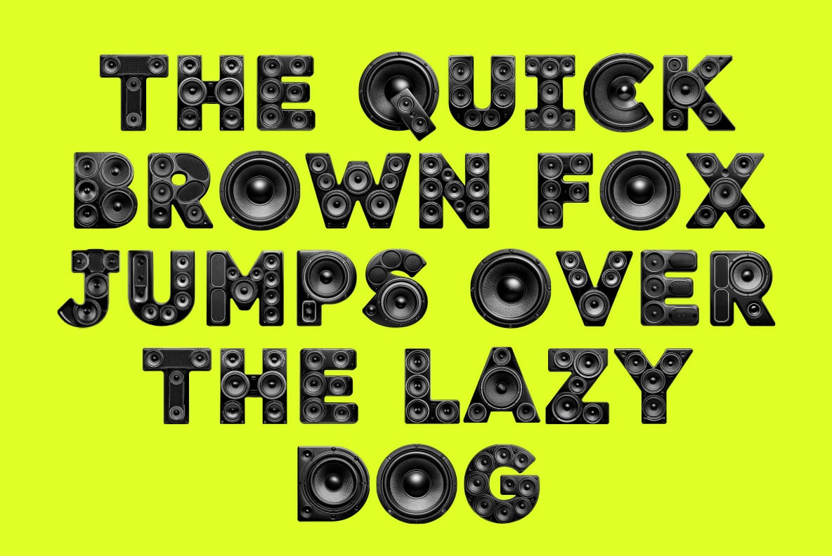 Sound Speakers Font