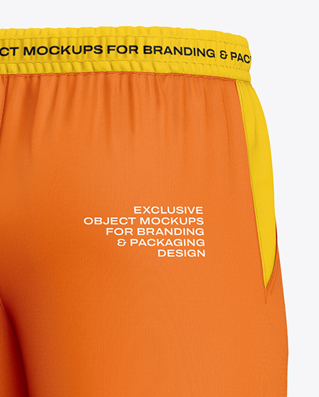 Men’s Pants Mockup - Back Half Side View