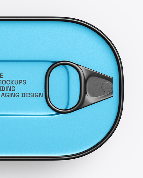 Oval Tin Can Mockup – Top View