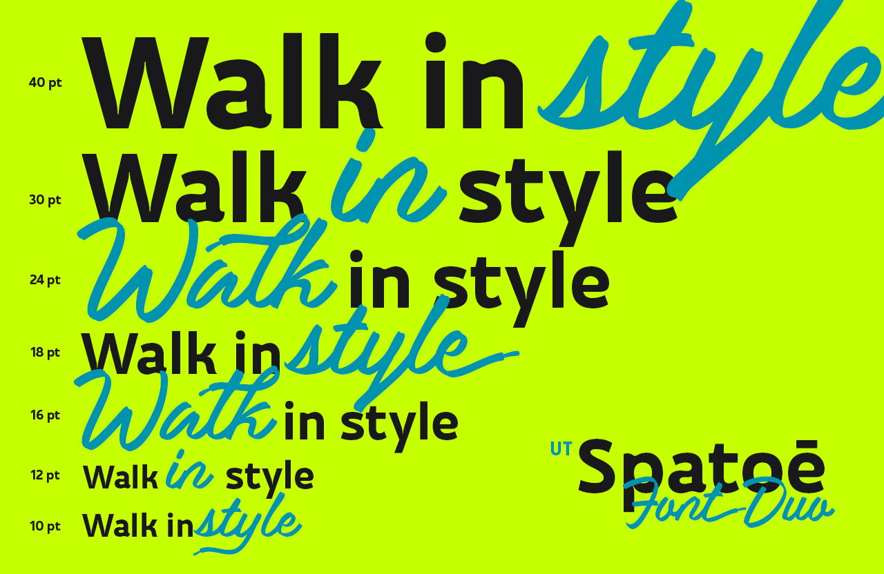 UT Spatoe - A Casual Font Duo