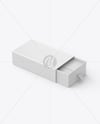 Slide Box Mockup – Half Side View