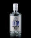 Dry Gin Bottle on Black Background Mockup