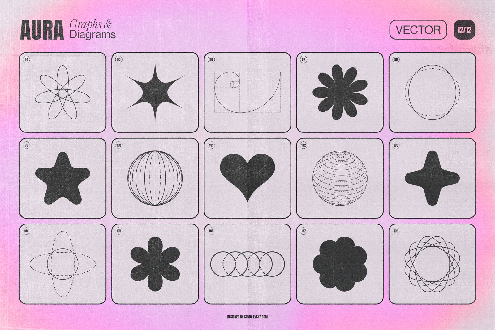 Aura Energy Flow - Mindful Abstract Graphics Pack