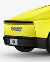 Electric RoboCab Mockup - Back Half Side View