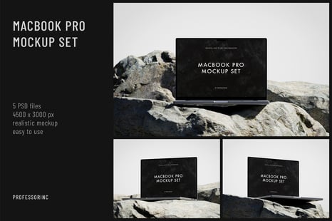 MacBook Pro Mockup Set - Device Mockups