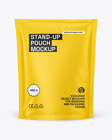 Matte Stand-up Pouch Mockup
