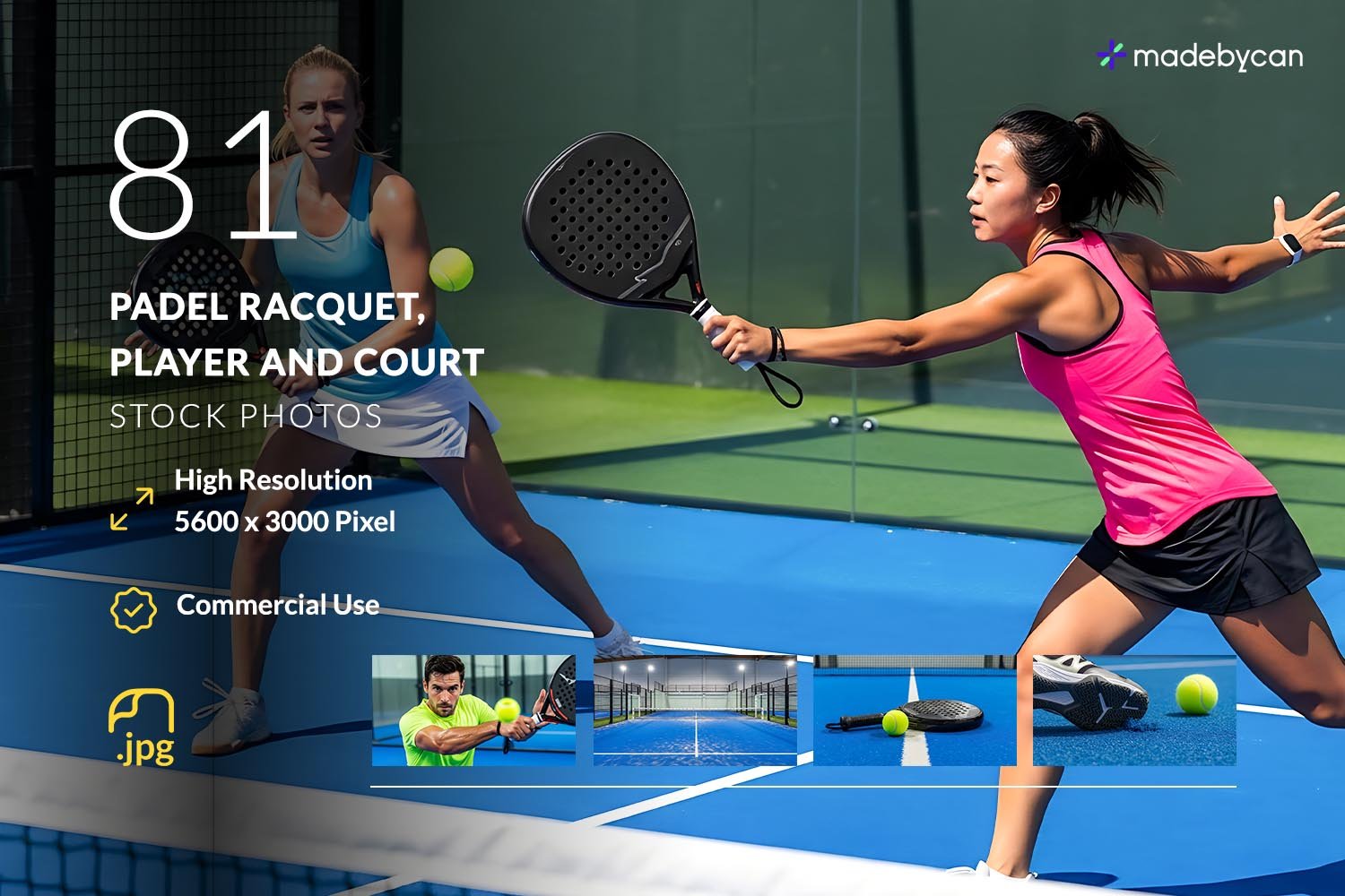 81 Padel Racquet, Player and Court Stock Photos for Sports Content