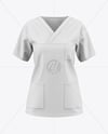 Women's Medical Shirt Mockup - Front View