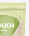 Frosted Stand-Up Pouch w/ Rice Mockup